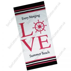 Пляжное полотенце Love Summer Beach