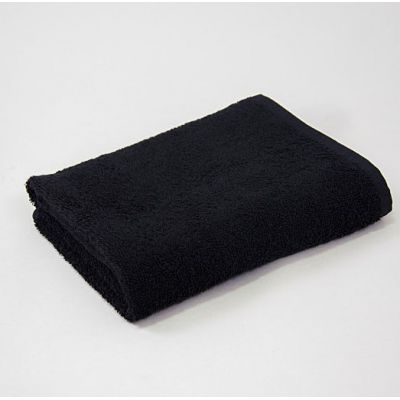 Basic Чорний (420 г/м²) - махровий однотонний рушник. Виробник Lotus, Україна