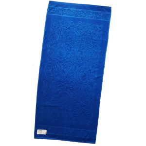 Журавинка (синий). Махровое полотенце банное 67*150 см