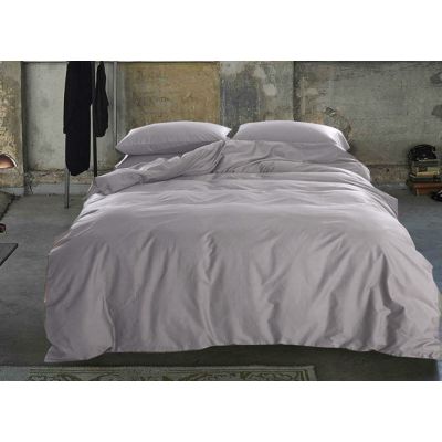 Комплект постільної білизни LIGHT GREY №251 однотонний (сатин ELITE)