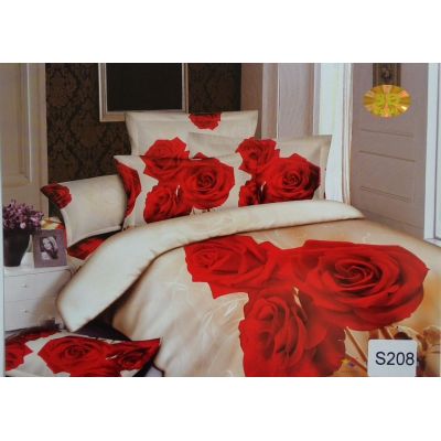 КПБ ELWAY арт. S208 сатин 3D фотопринт. Производитель – Польша