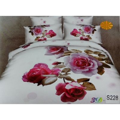 КПБ ELWAY арт. S228 сатин 3D фотопринт. Производитель – Польша