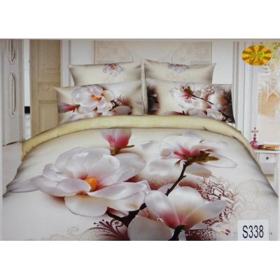 КПБ ELWAY арт. S338 сатин 3D фотопринт. Производитель – Польша