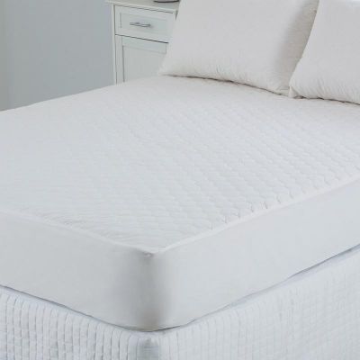 Наматрасник Вилюта Ранфорс белый. Стеганый с бортом по периметру